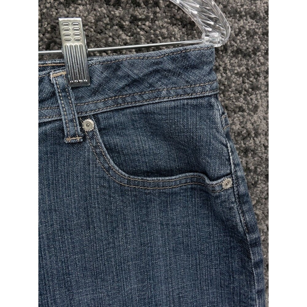 Chico's Jeans Womens 2 (31x30) Blue Straight Platinum Quartz RG Stretch Denim - Picture 6 of 13